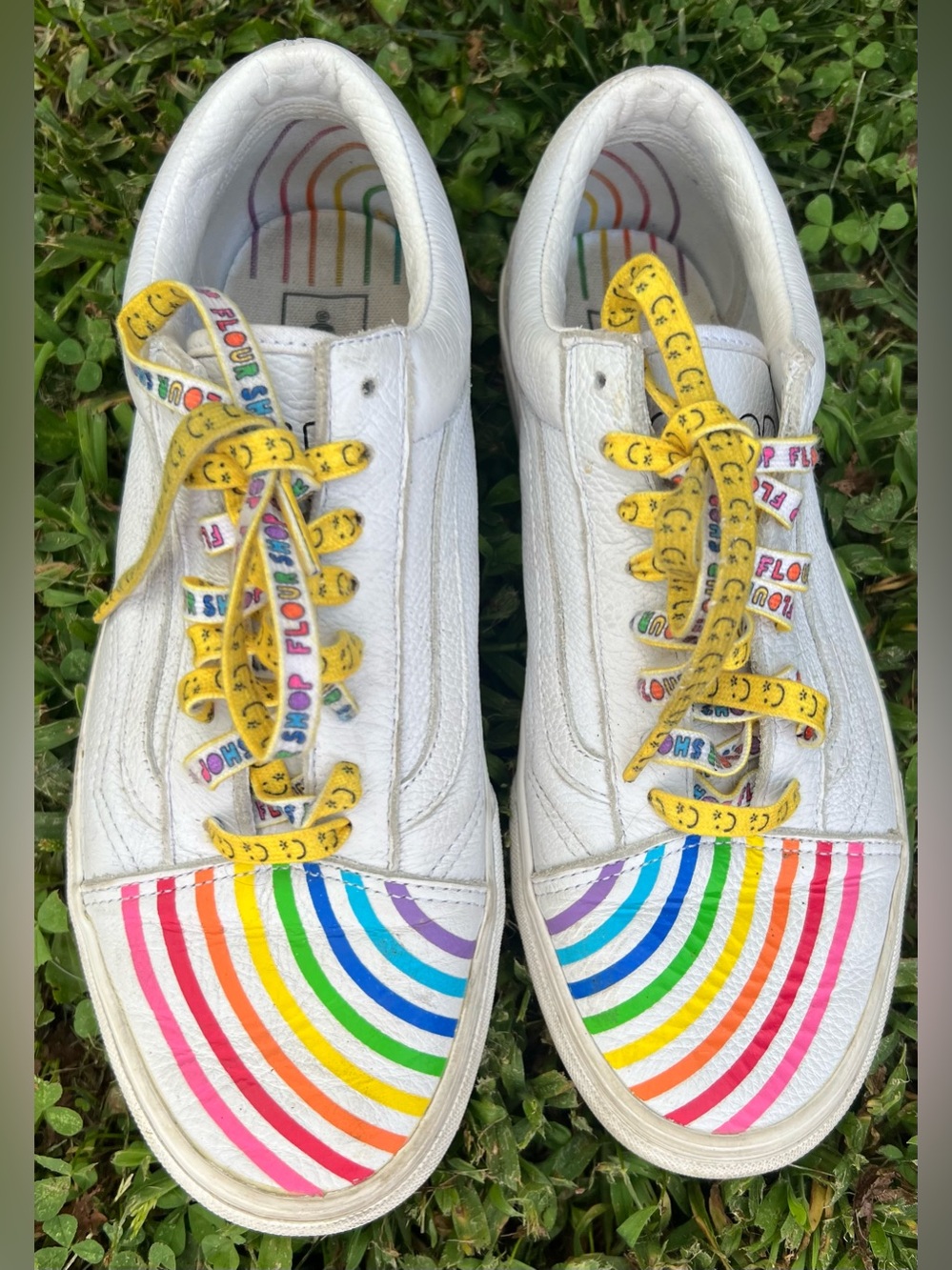 Vans x Flour Shop Old Skool Leather Sneakers